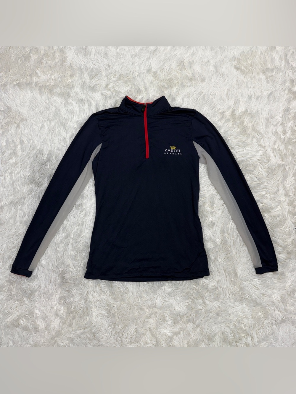 Women’s Medium Navy Kastel Denmark Long Sleeve Horseback Riding Sunshirt